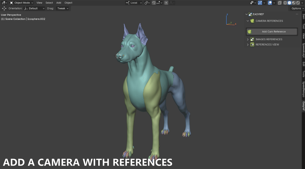 Camera with References