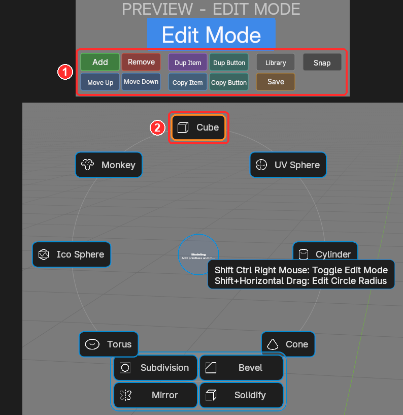 Edit Mode in the 3D View
