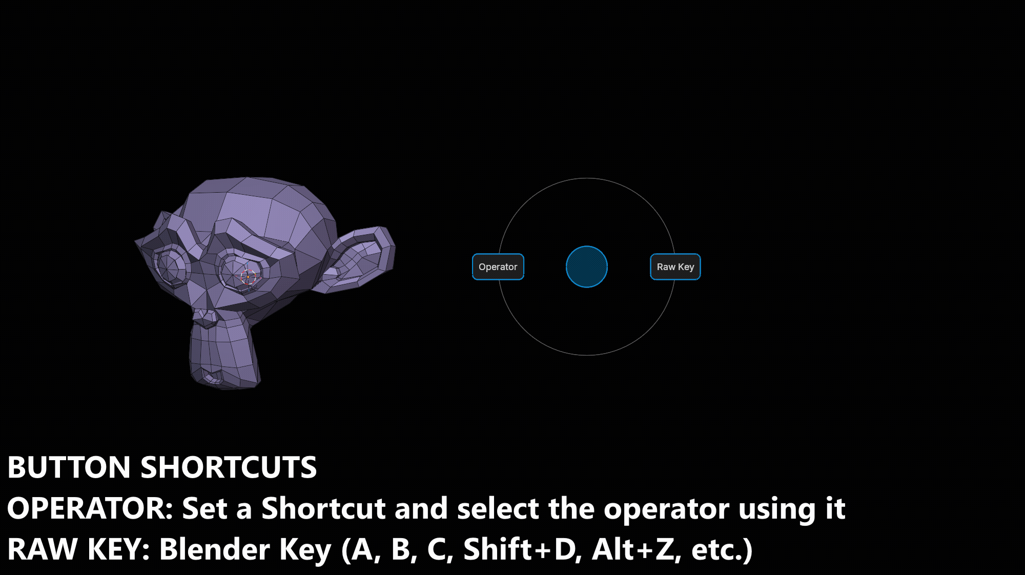 Shortcut mode — Operator vs Raw Key