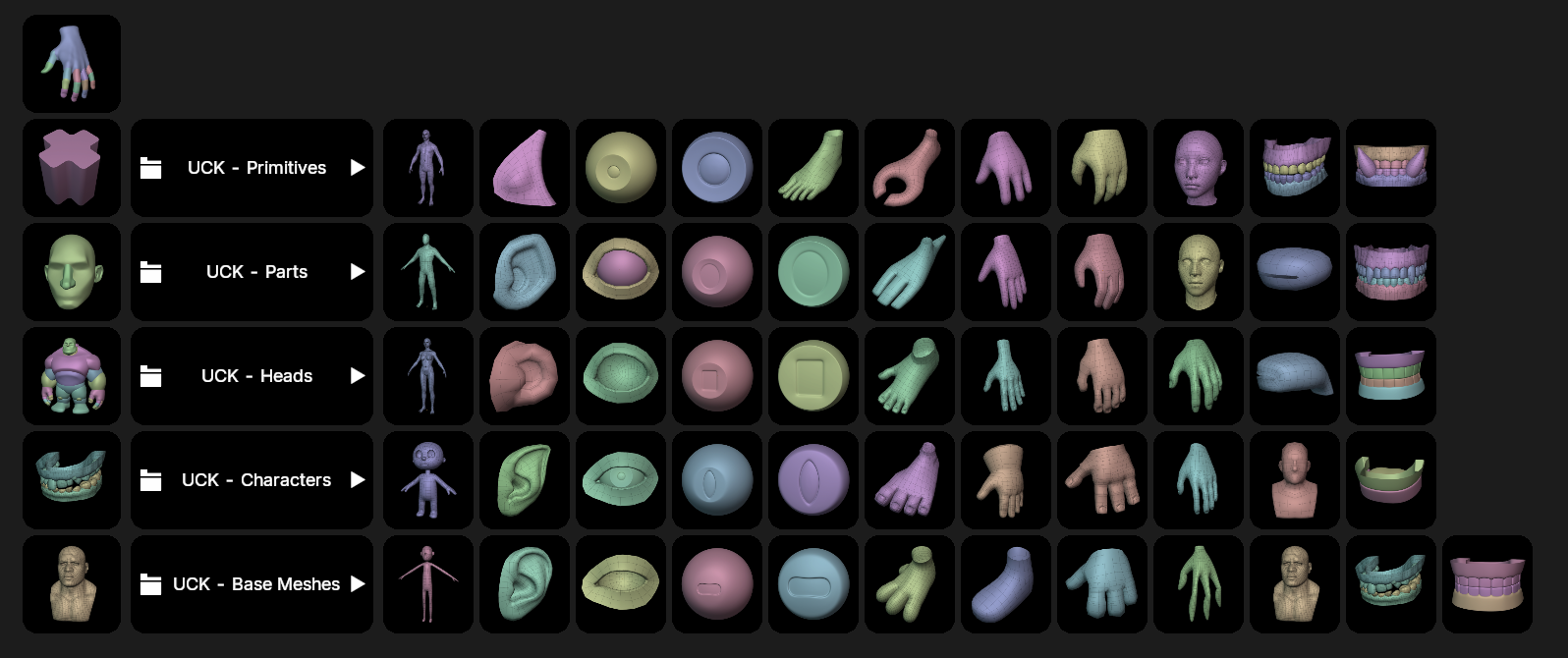 Drawers subfolders