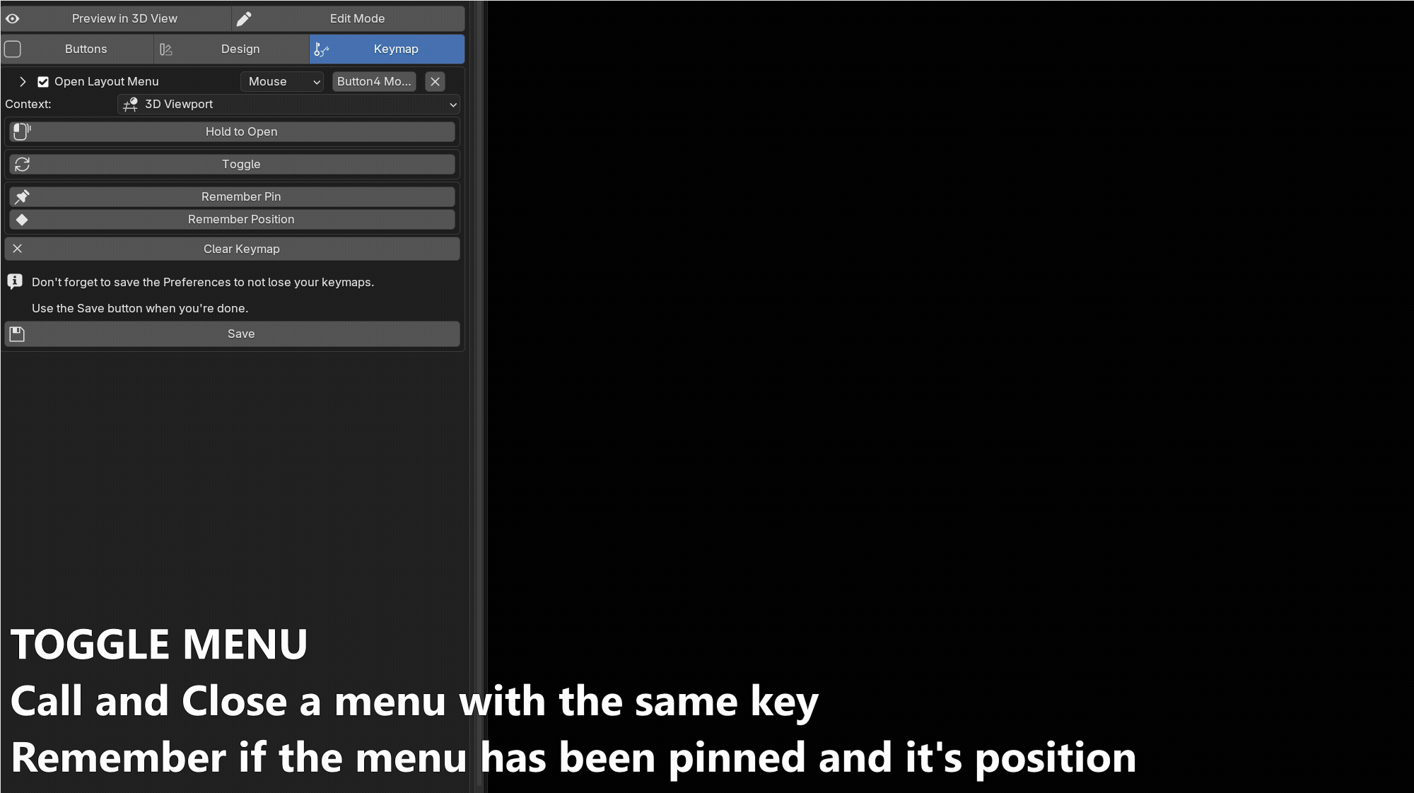 Toggle Menus